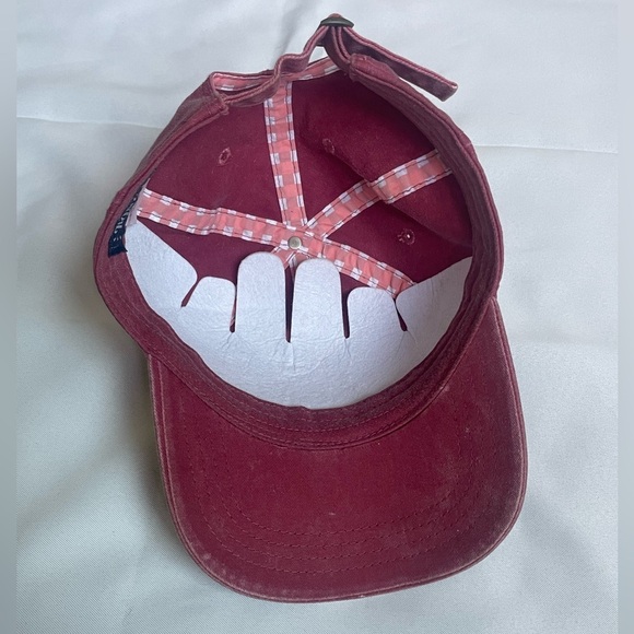 Home Free California Hat | Vintage Maroon Distressed Baseball Cap Adjustable - Picture 2 of 7